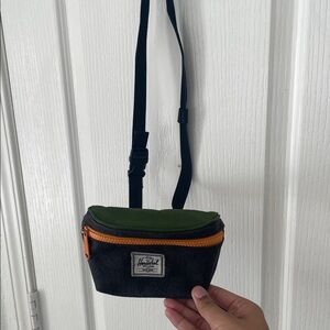 Herschel Supply Company Black and Green Belt Bag